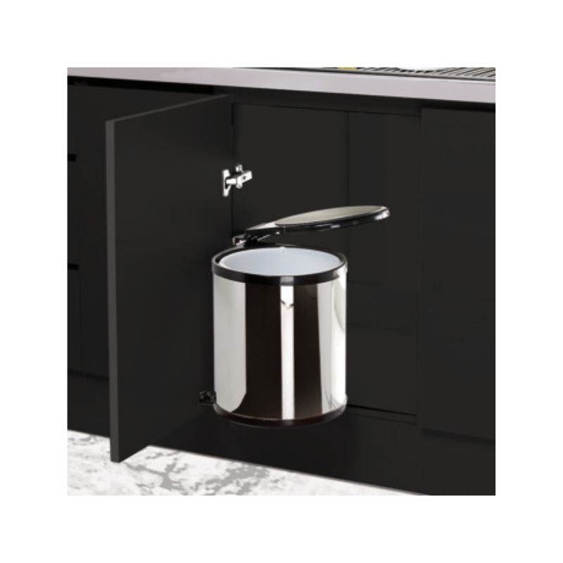 Thùng Đựng Rác Hafele 502.24.006, dung tích 14Lít, lắp đặt gắn cánh tủ bếp 4 Thùng rác gắn cánh lắp âm cửa Hafele Viola 502.24.006