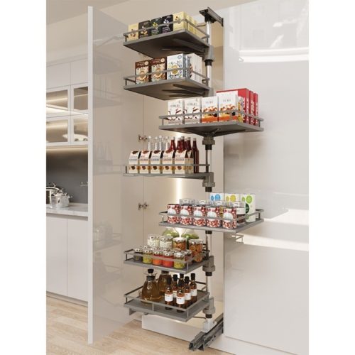 Tủ đồ khô Hafele Kara Vario 595.82.805, tủ xoay 6 tầng, có tấm lót chống trượt rộng tủ 600mm 13 Tủ đồ khô Hafele Kara Vario 595.82.805, tủ xoay 6 tầng, có tấm lót chống trượt rộng tủ 600mm