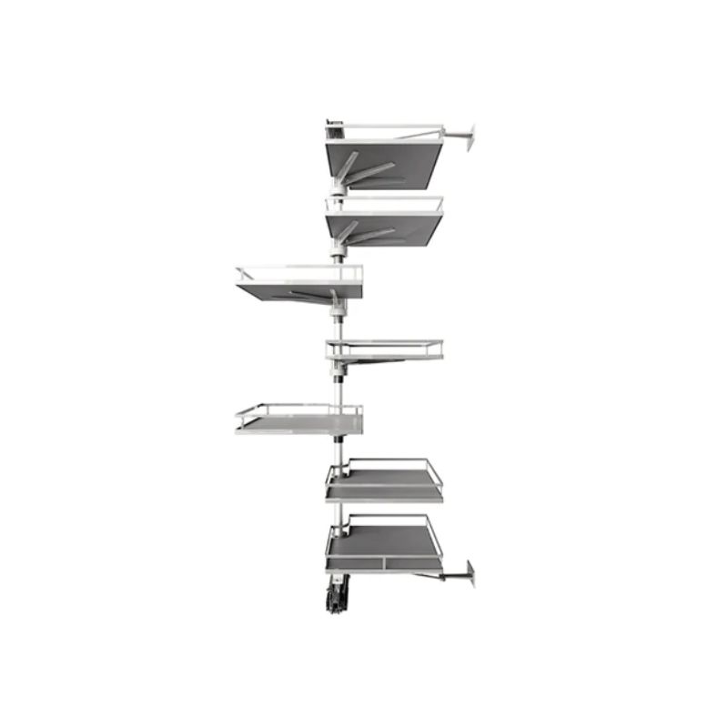 Tủ đồ khô Hafele Kara Vario 595.82.805, tủ xoay 6 tầng, có tấm lót chống trượt rộng tủ 600mm 5 Bộ rổ xoay Hafele Kara Vario 595.82.805 6 tầng