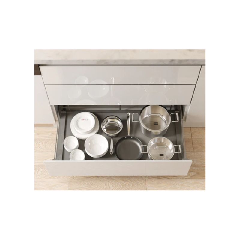 Rổ xong nồi Hafele Kason 549.08.868, có tấm lót chống trượt 4 Bộ rổ xoong nồi Hafele Kason 549.08.868 900mm