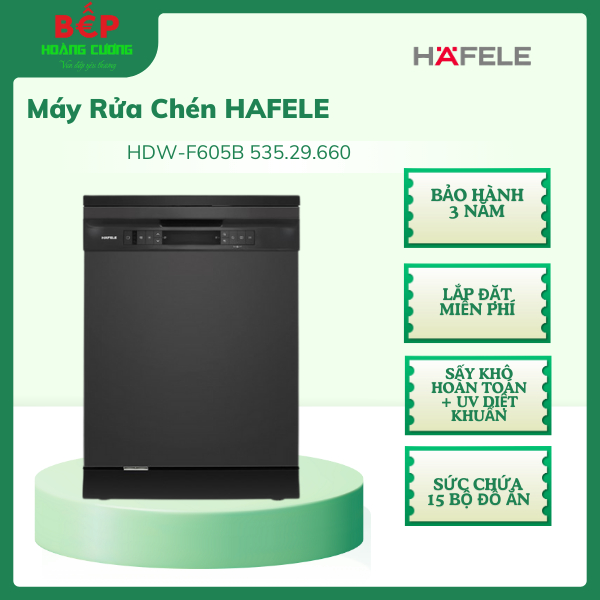 Hafele 535.29.660 Máy Rửa Bát Độc Lập HDW-F605B – Chính Hãng – Rửa Sạch, Bền Đẹp - Free Lắp Đặt 3 Hafele 535.29.660 Máy Rửa Bát Độc Lập HDW-F605B – Chính Hãng – Rửa Sạch, Bền Đẹp - Free Lắp Đặt