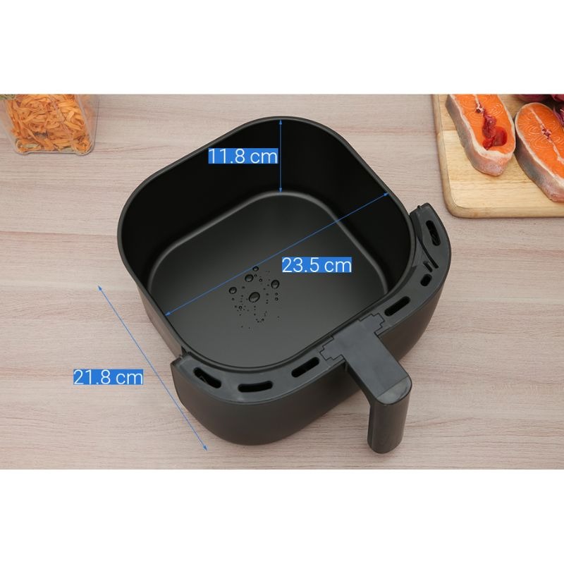 Nồi Chiên Không Dầu 5.7L Hafele AF-T5A 535.43.713, Điều khiển cảm ứng, Bảo hành 12 tháng 7 Kích thước khiển nồi chiên không dầu 5.7L Hafele HS-AF502B 535.43.713