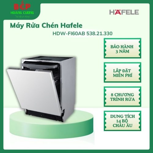 Hafele 538.21.330 Máy Rửa Bát Âm Toàn Phần HDW-FI60AB – 14 Bộ – Màn Hình LED, Miễn Phí Lắp Đặt