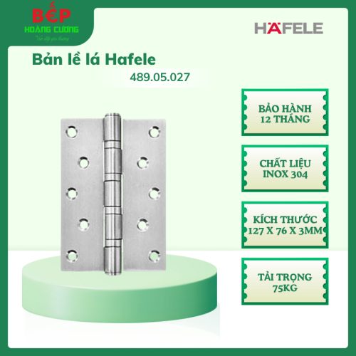 BẢN LỀ LÁ 4 VÒNG BI HAFELE 489.05.027