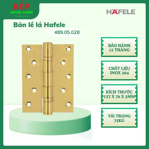 Bản Lề Lá 4 Vòng Bi Hafele 489.05.028