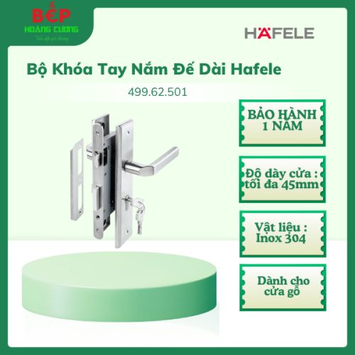 Bộ Khóa Tay Nắm Đế Dài Hafele 499.62.501