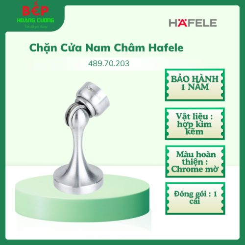 Chặn cửa nam châm niken mờ Hafele 489.70.203