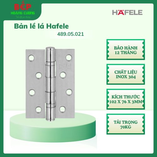 Hafele Bản lề lá 2 vòng bi 70Kg 489.05.021 – Hàng chính hãng – Inox 304 – Bền đẹp, trơn tru khi mở