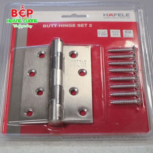 Hafele Bản lề lá 2 vòng bi 70Kg 489.05.021 – Hàng chính hãng – Inox 304 – Bền đẹp, trơn tru khi mở