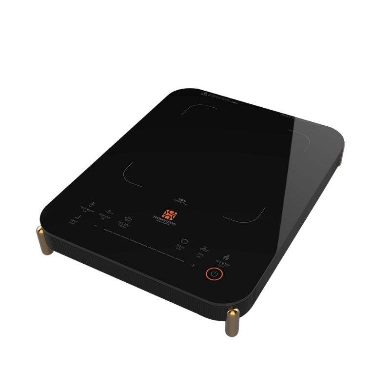 Hawonkoo CEH-107-BA Bếp Từ Đơn + Nồi – Mặt Kính Ceramic Bền – Gia Nhiệt Nhanh – Tự Nhận Diện Nồi 4 Ảnh bếp từ mini Hawonkoo CEH-107-BA di động