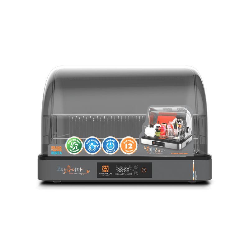 Hawonkoo DDH-202 Tủ Sấy Đa Năng – UV Khử Khuẩn – Bảo Vệ Quá Tải – Dễ Dàng Vệ Sinh 2 Chức năng máy sấy bát Hawonkoo DDH-202