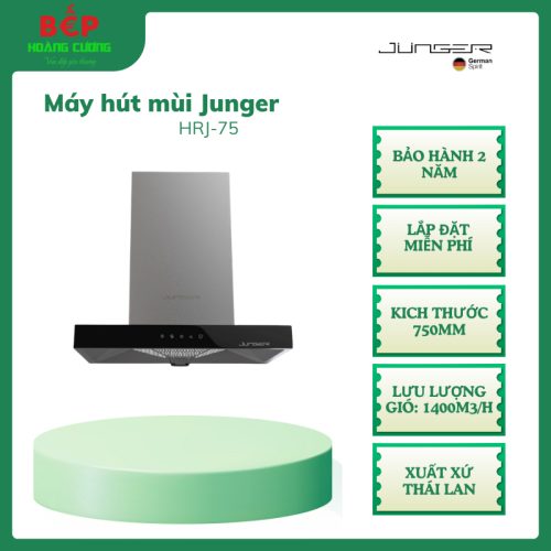 Máy hút mùi Junger HRJ-75 công suất 1400m3/h hút mạnh, vận hành êm, thiết kế sang trọng