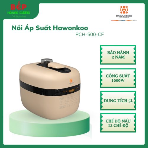 Nồi Áp Suất HAWONKOO PCH-500-CF – 5L Công Nghệ Nhật Bản – Đa Năng, Nấu Nhẹ – An Toàn Tuyệt Đối