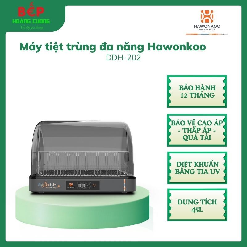 Hawonkoo DDH-202 Tủ Sấy Đa Năng – UV Khử Khuẩn – Bảo Vệ Quá Tải – Dễ Dàng Vệ Sinh 1 Hawonkoo DDH-202 Tủ Sấy Đa Năng – UV Khử Khuẩn – Bảo Vệ Quá Tải – Dễ Dàng Vệ Sinh