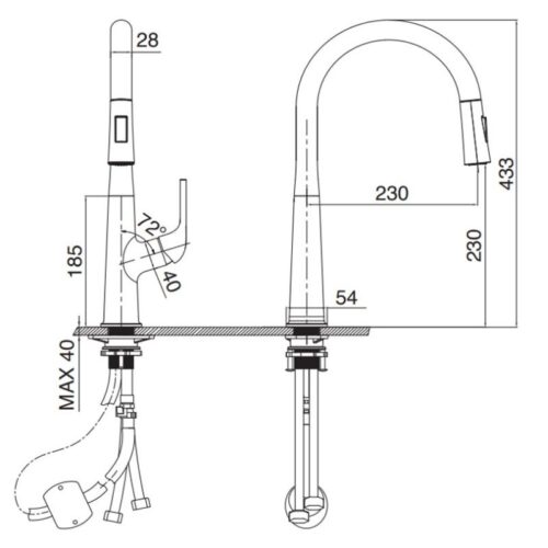 Ảnh 2D Kluger KLF0002C có dây rút