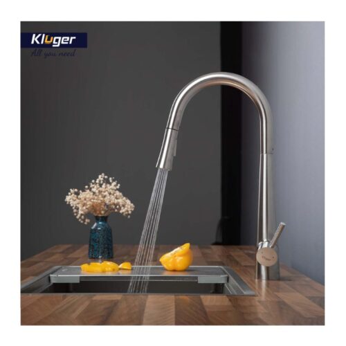 Vòi rửa bát Kluger MOZA Series KLF0009S, Xoay 360 độ, điều chỉnh nóng/lạnh 14 Ảnh vòi Kluger KLF0009S có dây rút