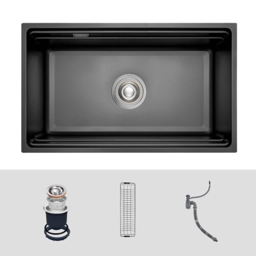 Chậu rửa bát Kluger K600 Series KWU8161FB – S70, Bề mặt LINEN dập nổi, Bảo hành 10 năm 14 Bộ lọc chậu rửa bát 1 hố Kluger KWU8161FB-S70