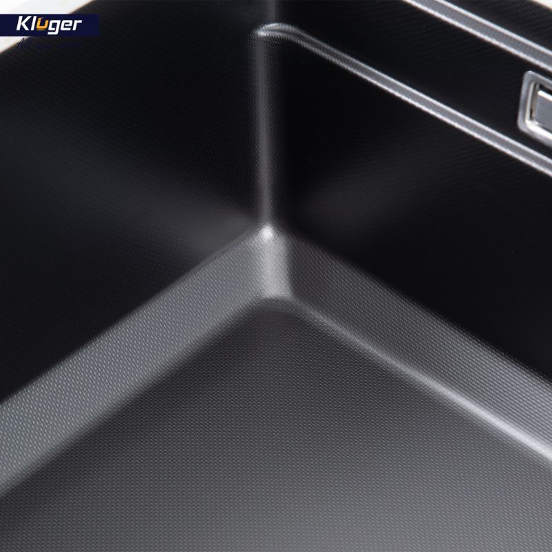 Chậu rửa bát Kluger K600 Series KWU8161FB – S70, Bề mặt LINEN dập nổi, Bảo hành 10 năm 5 Cấu tạo chậu rửa bát 1 hố Kluger KWU8161FB-S70