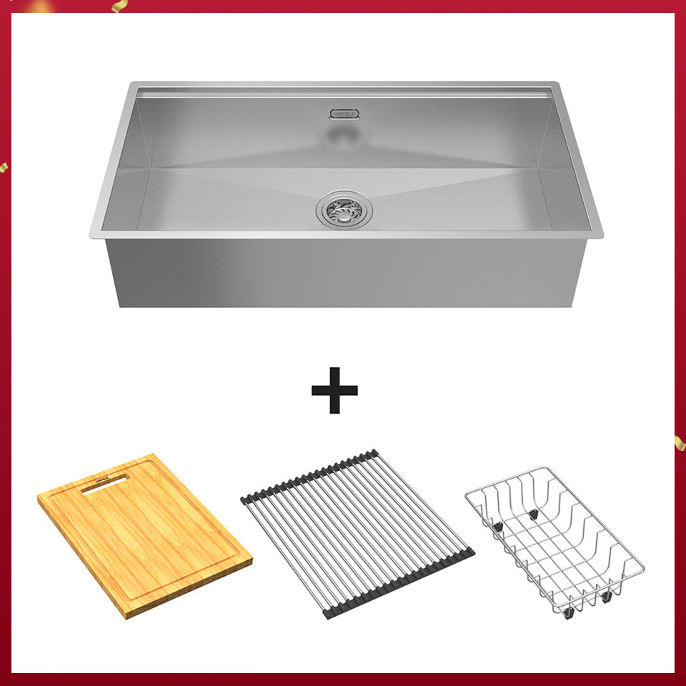 Hafele 567.24.467 Chậu Rửa Chén Inox HS24-SSN1S-7644 - Bề mặt vân nổi chống trầy – Hàng chính hãng 5 Hafele 567.24.467 Chậu Rửa Chén Inox HS24-SSN1S-7644 - Bề mặt vân nổi chống trầy – Hàng chính hãng - Ảnh 3