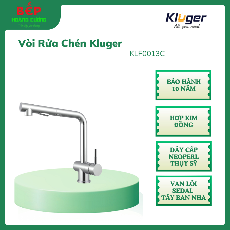 Vòi rửa bát dây rút thế hệ mới Kluger HOPE Series KLF0013C, Xoay 360 độ, điều chỉnh nóng/lạnh 2 Vòi rửa bát dây rút thế hệ mới Kluger HOPE Series KLF0013C, Xoay 360 độ, điều chỉnh nóng/lạnh