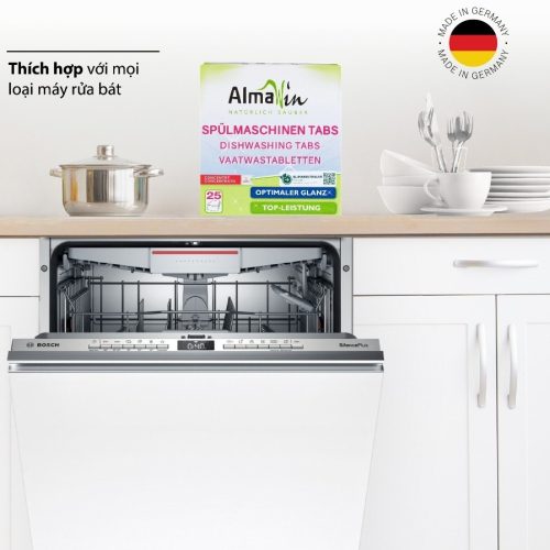 Almawin Bột Rửa Bát Hữu Cơ 2.8kg HMH.0190028 – Hương Chanh Tự Nhiên - Sản Xuất Tại Đức – Làm Sạch Hiệu Quả 9 Almawin Bột Rửa Bát 2.8kg Hữu Cơ – Hương Chanh, Sạch Dầu Mỡ, Bảo Vệ Da Tay - An Toàn Cho Sức Khỏe