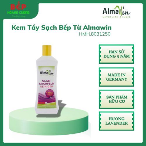 Almawin Kem Tẩy Bếp Từ Hữu Cơ 250ml – Hương Lavender - Sạch Bóng, Khử Mùi, Giữ Bếp Như Mới