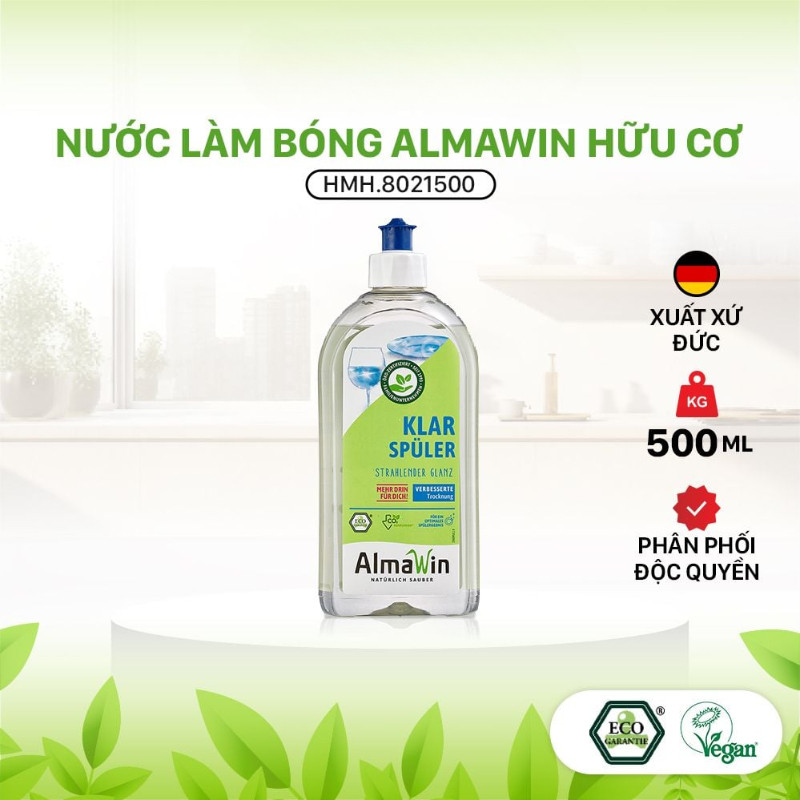 Almawin Nước Làm Bóng Hữu Cơ 500ml HMH.8021500 – Bóng Sáng Tự Nhiên, Không Dị Ứng, Thân Thiện Với Da Tay 6 Almawin Nước Làm Bóng 500ml Hữu Cơ – Không Kích Ứng, Không Dị Ứng, Sạch Bóng Tự Nhiên