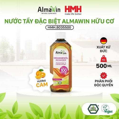 Almawin Nước Tẩy Hữu Cơ Hương Cam 500ml HMH.8035500 – Tẩy Sạch Vecni, Sơn, Dầu Nhớt – An Toàn Cho Sức Khỏe 9 Almawin Nước Tẩy Đặc Biệt Hữu Cơ 500ml – Hương Cam Tự Nhiên – Làm Sạch Hiệu Quả, An Toàn