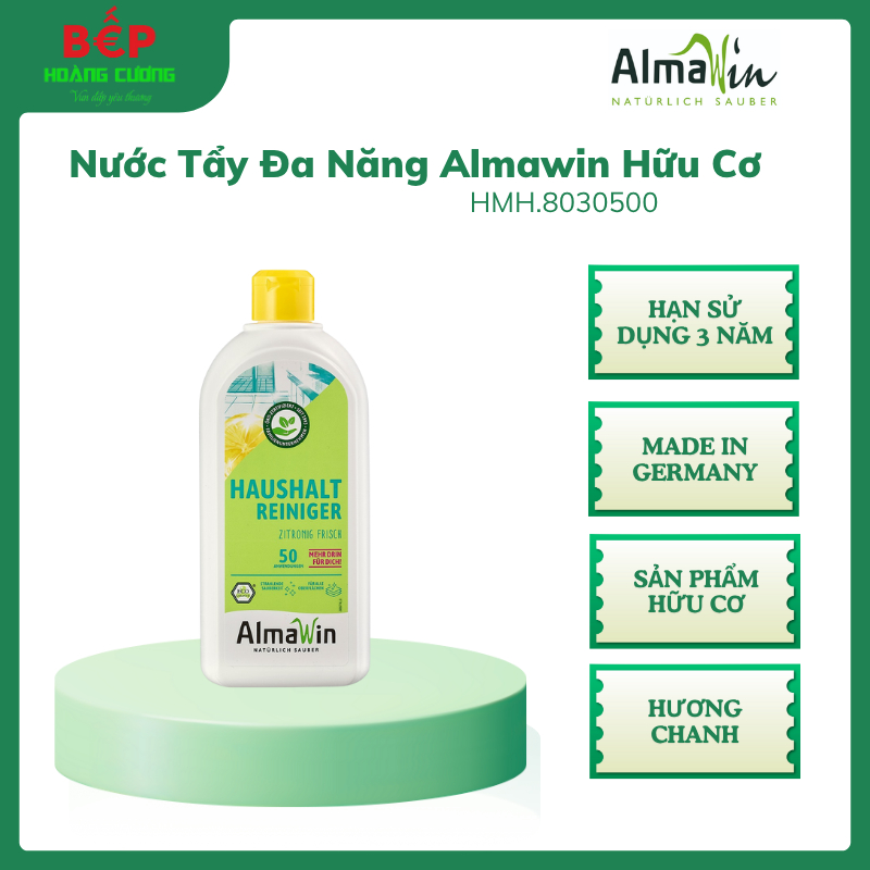 Almawin Nước Tẩy Đa Năng Hữu Cơ 500ml Hương Chanh HMH.8030500 – Làm Sạch, Diệt Khuẩn An Toàn Cho Môi Trường 3 Almawin Nước Tẩy Hữu Cơ Hương Chanh 500ml – Làm Sạch, Diệt Khuẩn, Khử Mùi Hiệu Quả