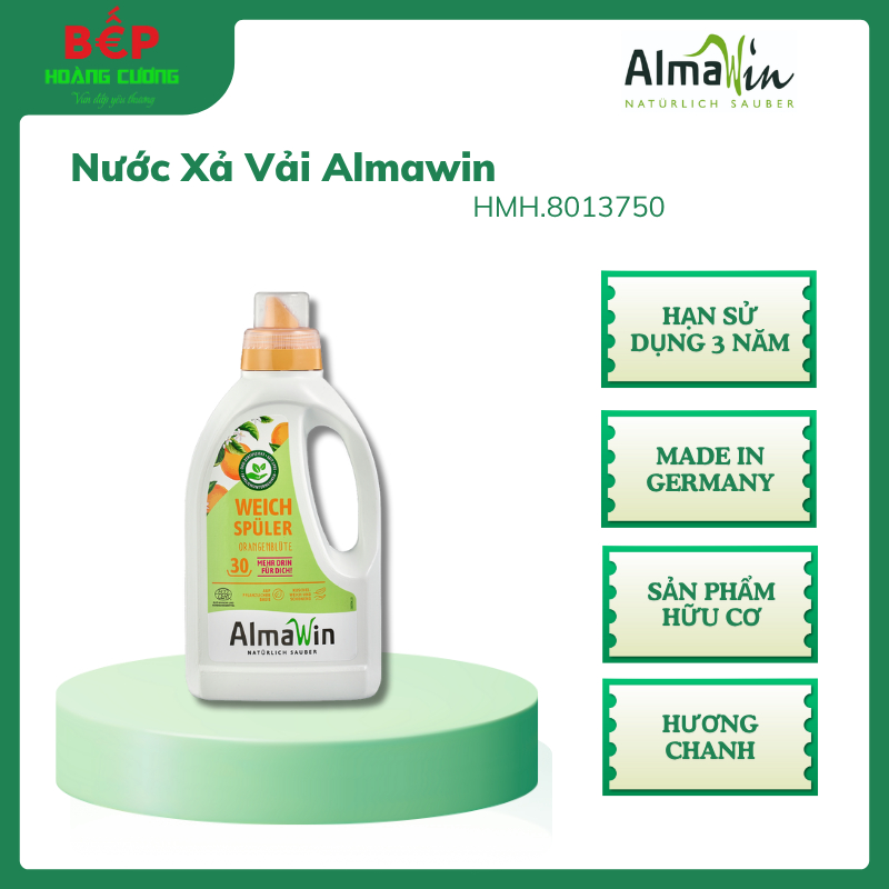 Almawin Nước Xả Vải Hữu Cơ 750ml HMH.8013750 – Hương Cam Tươi Mát, Làm Mềm Vải, Giữ Hương Lâu 3 Almawin Nước Xả Vải Hữu Cơ Cam 750ml – Thơm Lâu, Mềm Mại, An Toàn Cho Da Nhạy Cảm