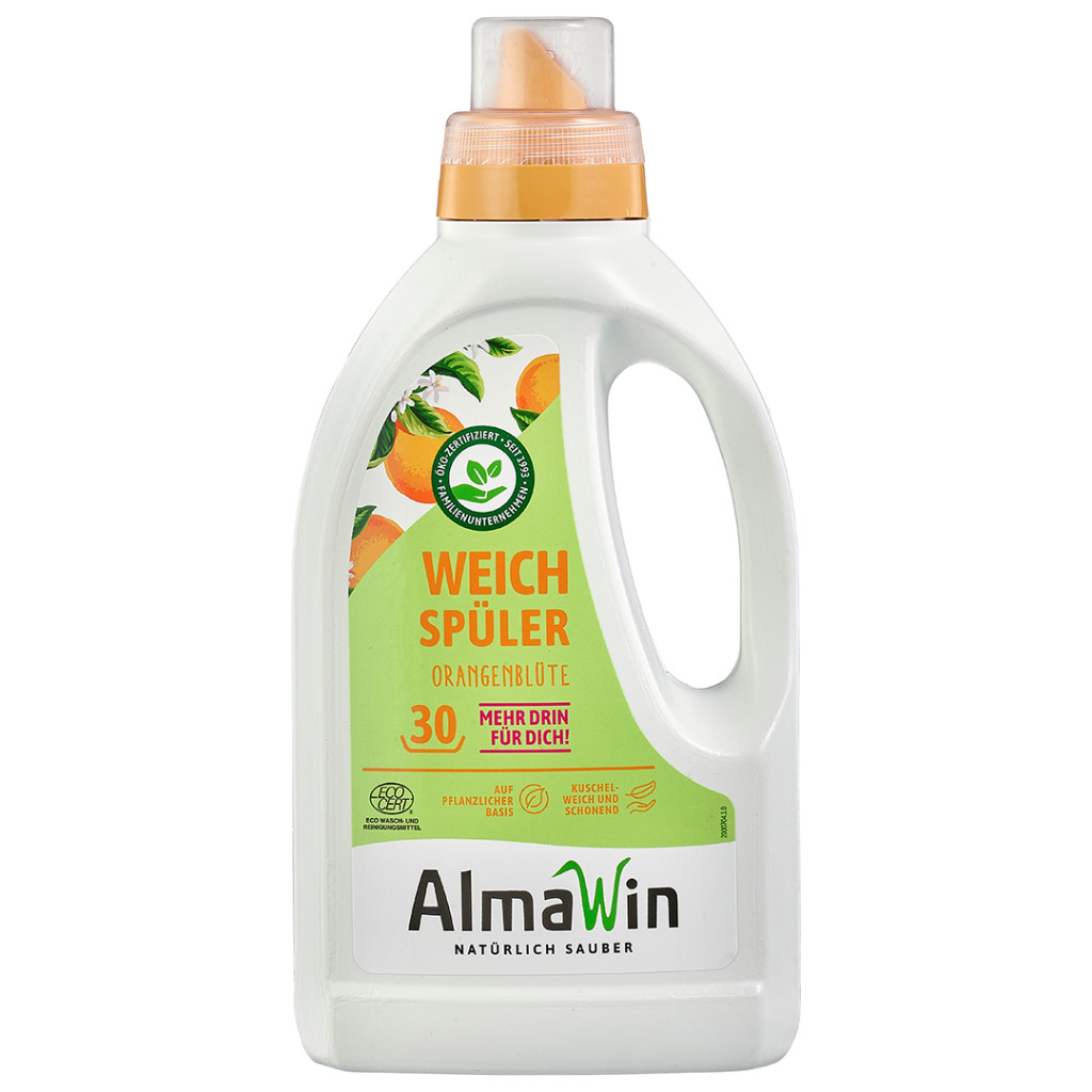 Almawin Nước Xả Vải Hữu Cơ 750ml HMH.8013750 – Hương Cam Tươi Mát, Làm Mềm Vải, Giữ Hương Lâu 4 Almawin Nước Xả Vải Hữu Cơ Cam 750ml – Thơm Lâu, Mềm Mại, An Toàn Cho Da Nhạy Cảm