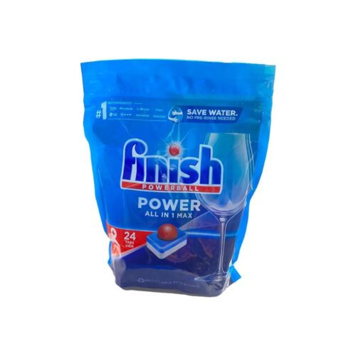 Finish Power All in One 24 viên – Viên rửa chén máy – Hòa tan nhanh – Sạch bóng không cặn 9 Viên rửa bát Finish Power All In One 24 viên