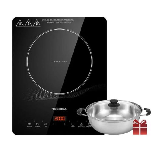 Bếp Điện Từ Toshiba IC-20R1SV, Tặng Kèm Nồi Lẩu Inox Cao Cấp 7 Bếp từ Toshiba IC-20R1SV