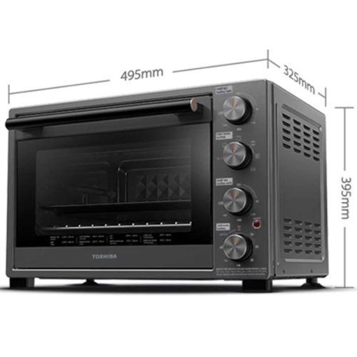 Lò nướng Toshiba TL-MC40EZF(GR), Dung tích 40L, Kính cách nhiệt 2 lớp 10 Kích thước lò nướng TOSHIBA TL-MC40EZF(GR)
