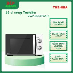 Lò vi sóng Toshiba MWP-MM20P(WH) 20L, hẹn giờ lên đến 35 phút
