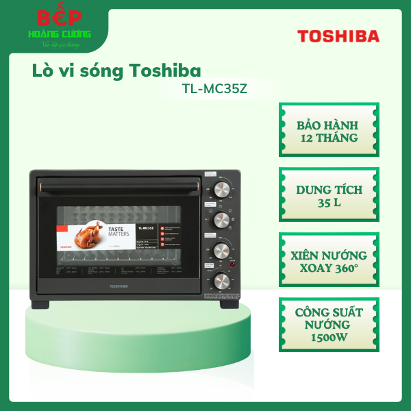 Lò nướng Toshiba TL-MC35Z, Dung tích 35L, Bảo hành 12 tháng 3 Lò nướng Toshiba TL-MC35Z, Dung tích 35L, Bảo hành 12 tháng
