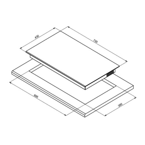 kich thuoc bep tu hafele hc i7326b 533 09 989