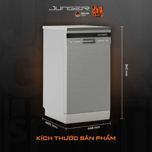 Kích thước máy rửa bát độc lập Junger DWJ-450