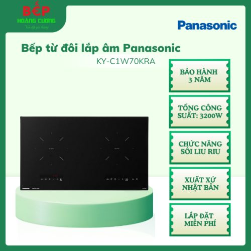Bếp từ Panasonic KY-C1W70KRA, Xuất xứ Nhật Bản, bảo hành 3 năm
