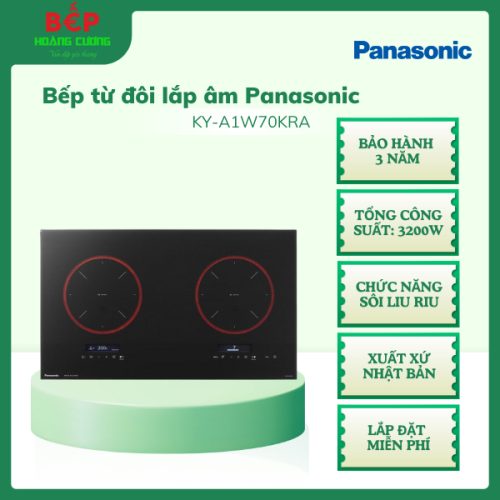 Bếp từ Panasonic KY-A1W70KRA, Xuất xứ Nhật Bản, công suất 3200W