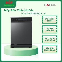 Hafele HDW-F6072B 535.29.700 Máy Rửa Bát Độc Lập – Thiết Kế Hiện Đại - Sạch Sâu, Tiết Kiệm Điện Nước