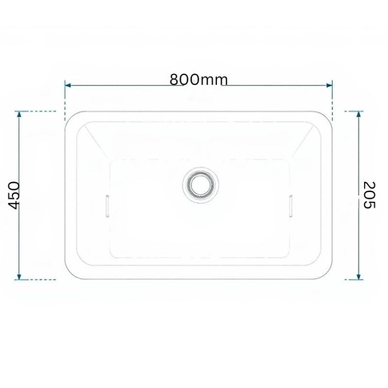 Chậu rửa bát Kluger TOYA Series KY8045SL Plus, Bề mặt SUPER LINEN dập nổi, Bảo hành 10 năm 10 Ảnh 2d Kluger KY8045SL Plus