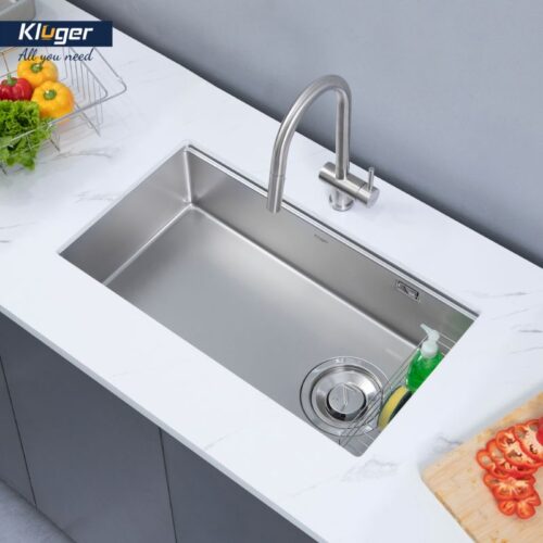 Chậu rửa bát Kluger KY7545SL Basic TOYA Series, Bề mặt SUPER LINEN, Bảo hành 10 năm 11 Ảnh lắp đặt Kluger KY7545SL Basic