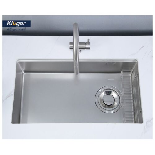 Chậu rửa bát Kluger TOYA Series KY8045SL Plus, Bề mặt SUPER LINEN dập nổi, Bảo hành 10 năm 14 Ảnh lắp đặt Kluger KY8045SL Plus