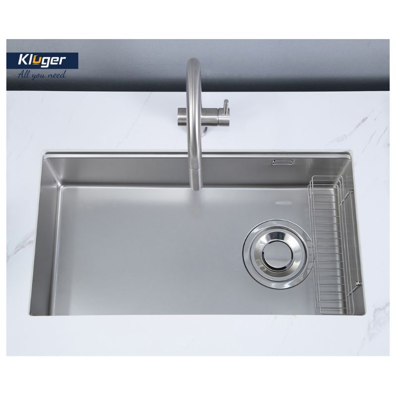 Chậu rửa bát Kluger TOYA Series KY8045SL Plus, Bề mặt SUPER LINEN dập nổi, Bảo hành 10 năm 7 Ảnh lắp đặt Kluger KY8045SL Plus