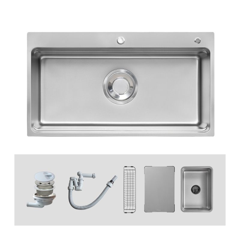 Chậu rửa bát Kluger MOD Series KF8850FSPlus, Bề mặt LINEN dập nổi, Thép không gỉ Inox 304 4 Bộ phận chậu rửa bát Kluger KF8850FS Plus