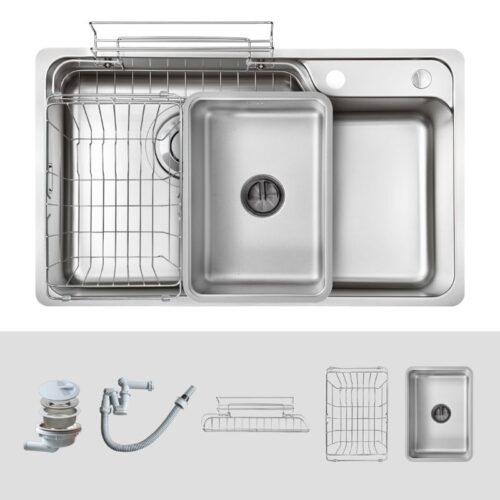 Cấu tạo chậu rửa bát Kluger KH8048SL Plus