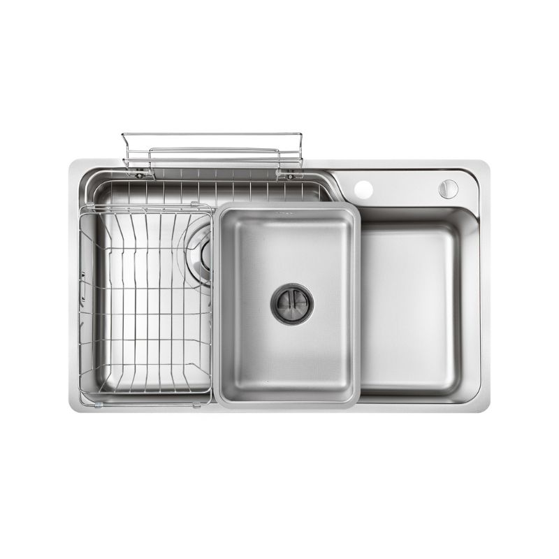 Chậu rửa bát Kluger HARU Series KH8048FS - S80 Plus, Bề mặt LINEN dập nổi, Bảo hành 10 năm 3 Chậu rửa bát Kluger KH8048FS – S80 Plus