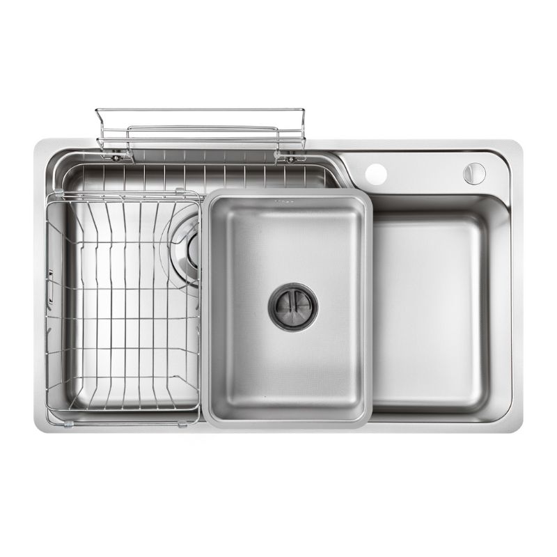 Chậu rửa bát Kluger HARU Series KH8048FS - S80 Plus, Bề mặt LINEN dập nổi, Bảo hành 10 năm 6 Chậu rửa bát Kluger KH8048FS – S80 Plus