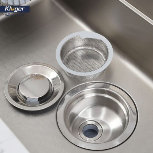 Chậu rửa bát Kluger MOD Series KF7850FS basic Bề mặt LINEN dập nổi, Thép không gỉ Inox 304 16 Nắp Kluger KF7850FS Basic